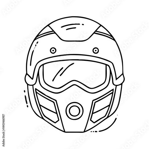 orange modern helmet icon, orange modern helmet vector illustration-simple illustration of orange modern helmet, perfect for orange modern helmet logos and icons photo