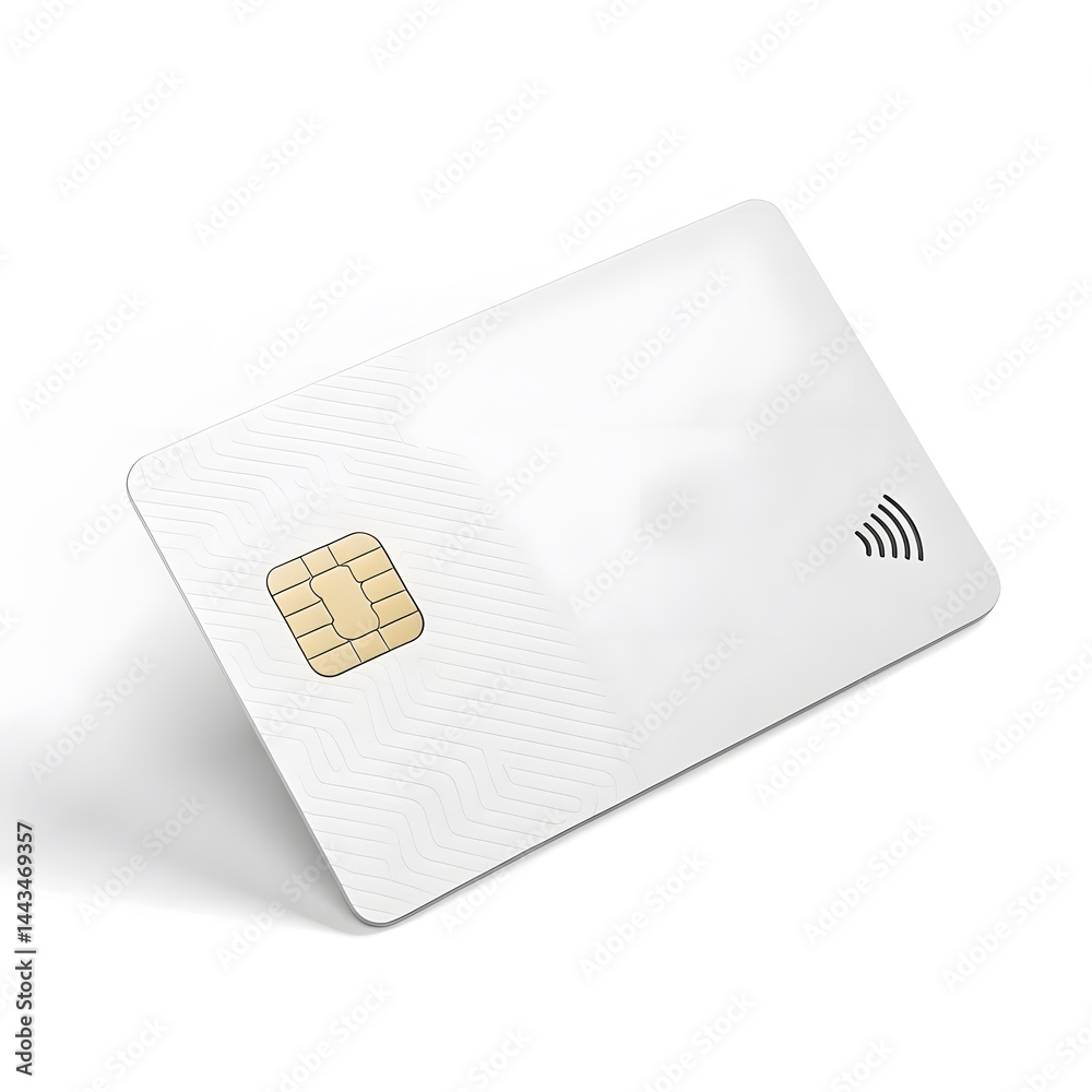 White Contactless Payment Card