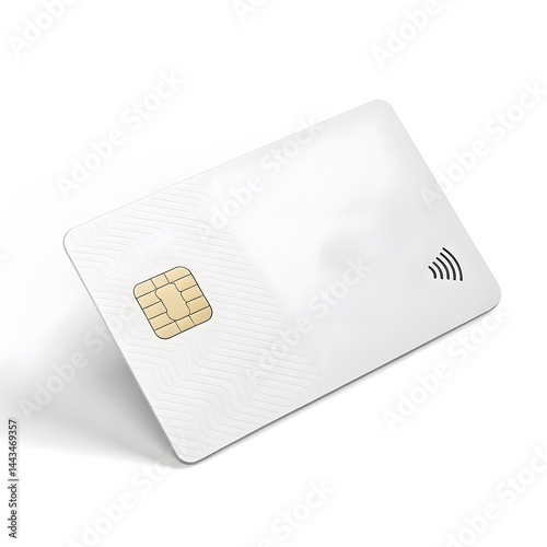 Obraz na płótnie White Contactless Payment Card w salonie