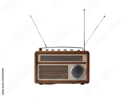 Nostalgic Audio, Vintage Radio with Antenna for Broadcasting and Entertainment Needs, a Beautifully Designed Classic Radio Receiver for Music and News Listening