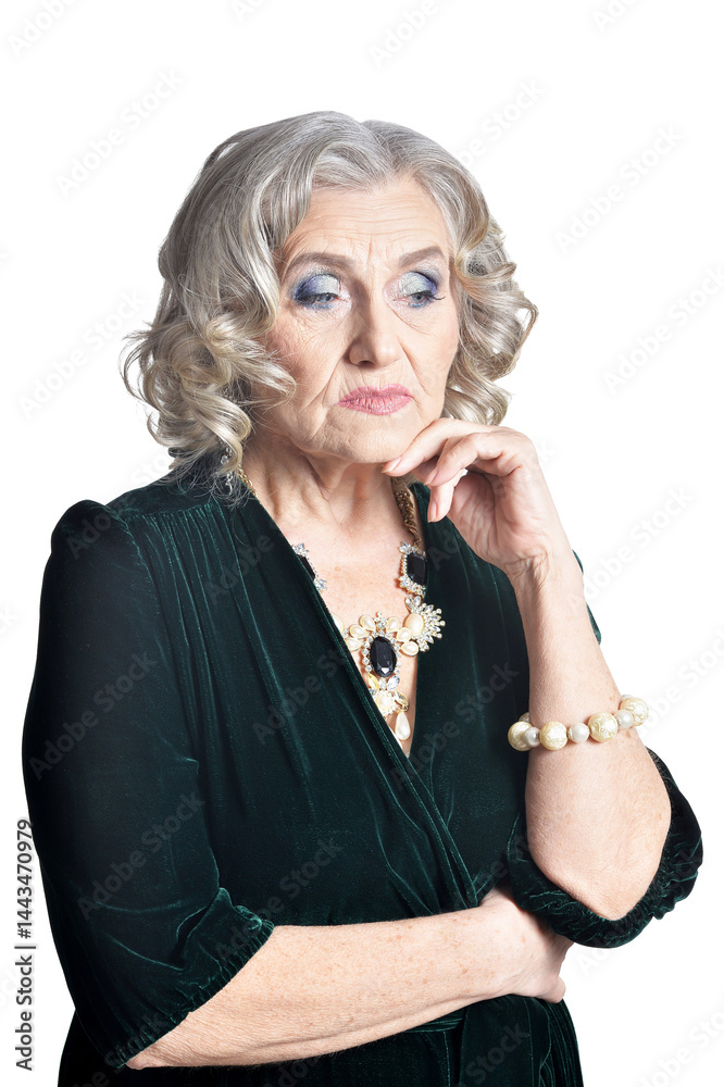 gorgeous mature woman posing