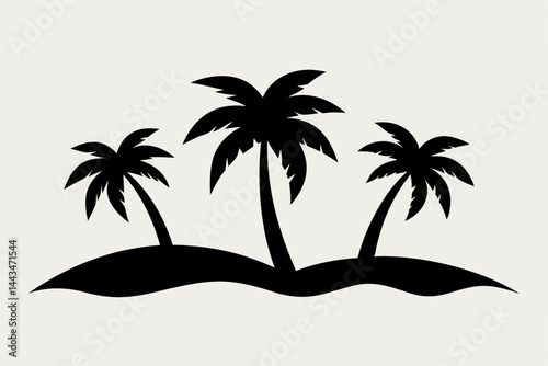 palm trees vector illustration