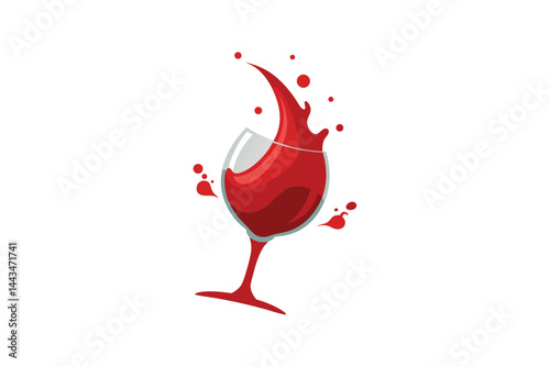 red wine splash
