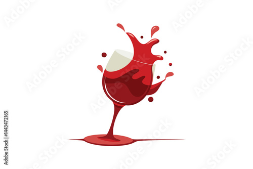 red wine splash
