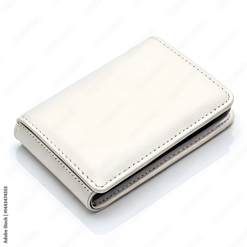 Off-white Leather Card Holder