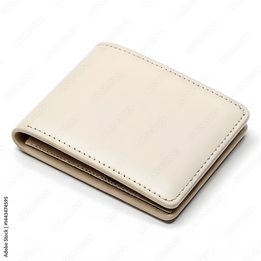 Cream Leather Wallet