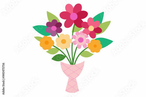 bouquet of flowers in vase