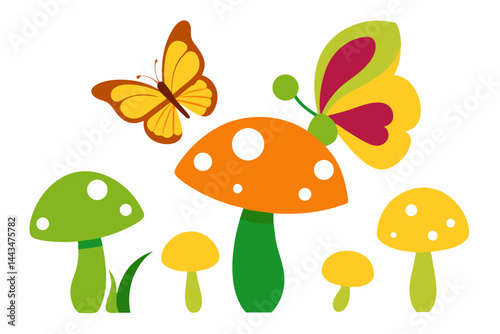 set of four seasons vector