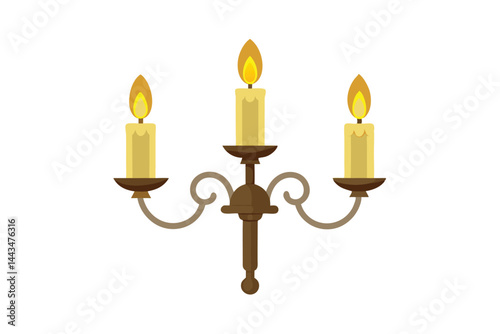 candlestick with candle
