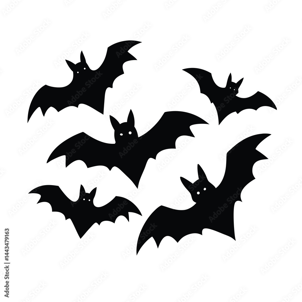 Naklejka premium Von Flederm Usen Vector Dark and Mysterious Silhouette