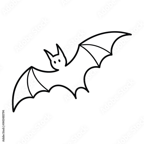 von flederm usen vector minimalistic bat in motion 2