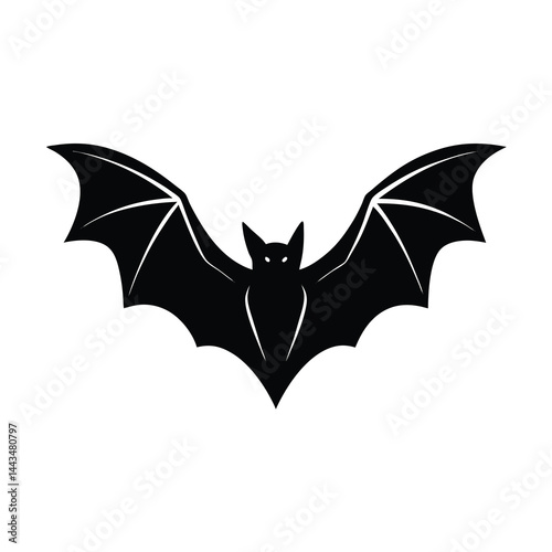von flederm usen vector minimalistic bat in motion
