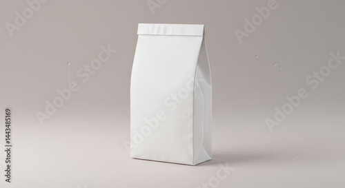  Blank White Paper Packaging Bag Mockup Standing