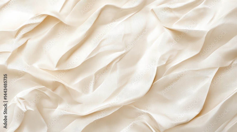 Fototapeta premium PNG Light white beige paper texture background surface wrinkled crumpled.