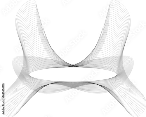 Mesh pattern with twisting lines spiraling inward toward a tight radial core.