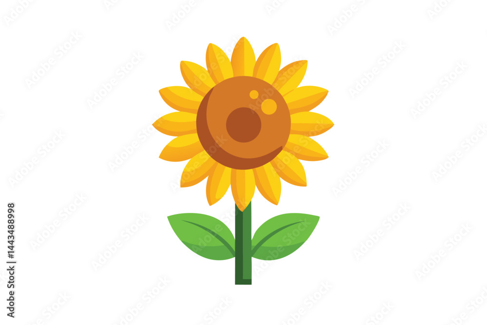 Obraz premium sunflower isolated on white