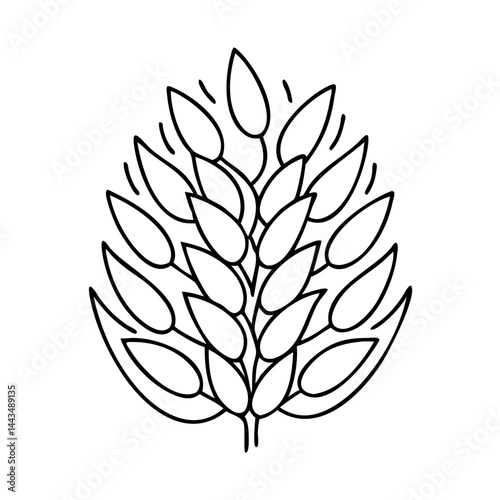 rye icon, rye vector illustration-simple illustration of rye, perfect for rye logos and icons
