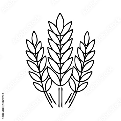 rye icon, rye vector illustration-simple illustration of rye, perfect for rye logos and icons