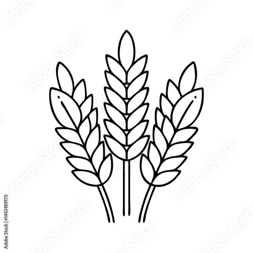 rye icon, rye vector illustration-simple illustration of rye, perfect for rye logos and icons