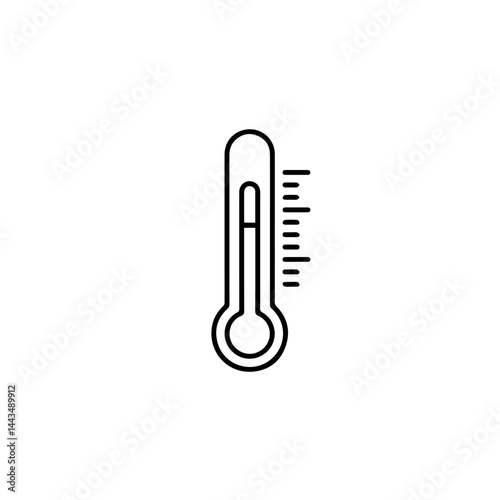 Thermometer icon for blogs, websites, medical resources, educational content, and health awareness materials focusing on temperature measurement and monitoring