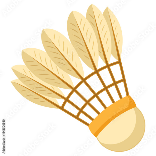 Shuttlecock Icon-Flat Style Badminton Birdie