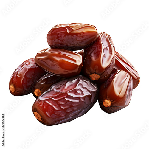 Obraz na płótnie dates isolated on transparent white background, clipping path w salonie