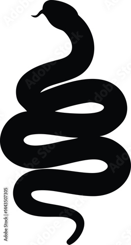 coiled snake silhouette