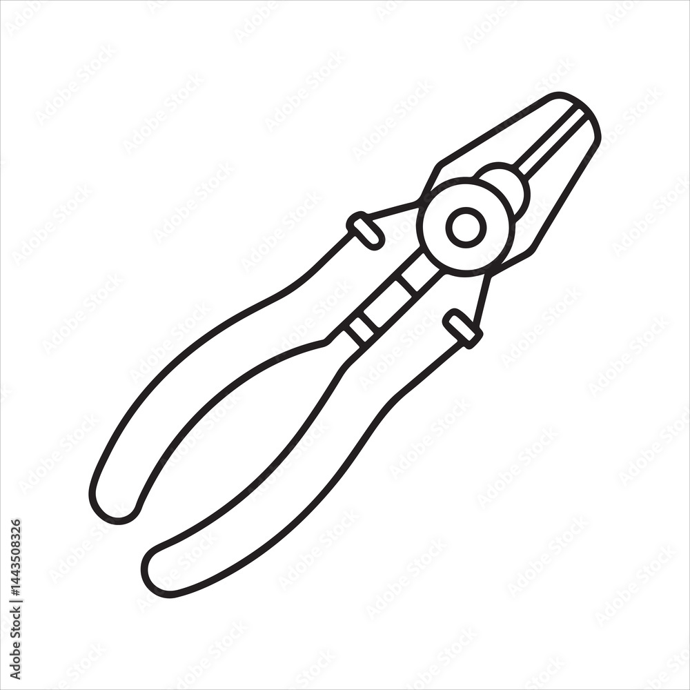 Manual Wire Stripper White background Manual Wire Stripper White background