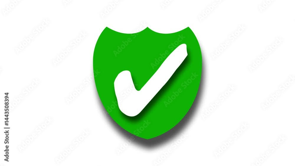 Shield with Checkmark Icon Animation, 3d Security Shield with Checkmark Icon Animation Shield with Checkmark Icon Animation, 3d Security Shield with Checkmark Icon Animation