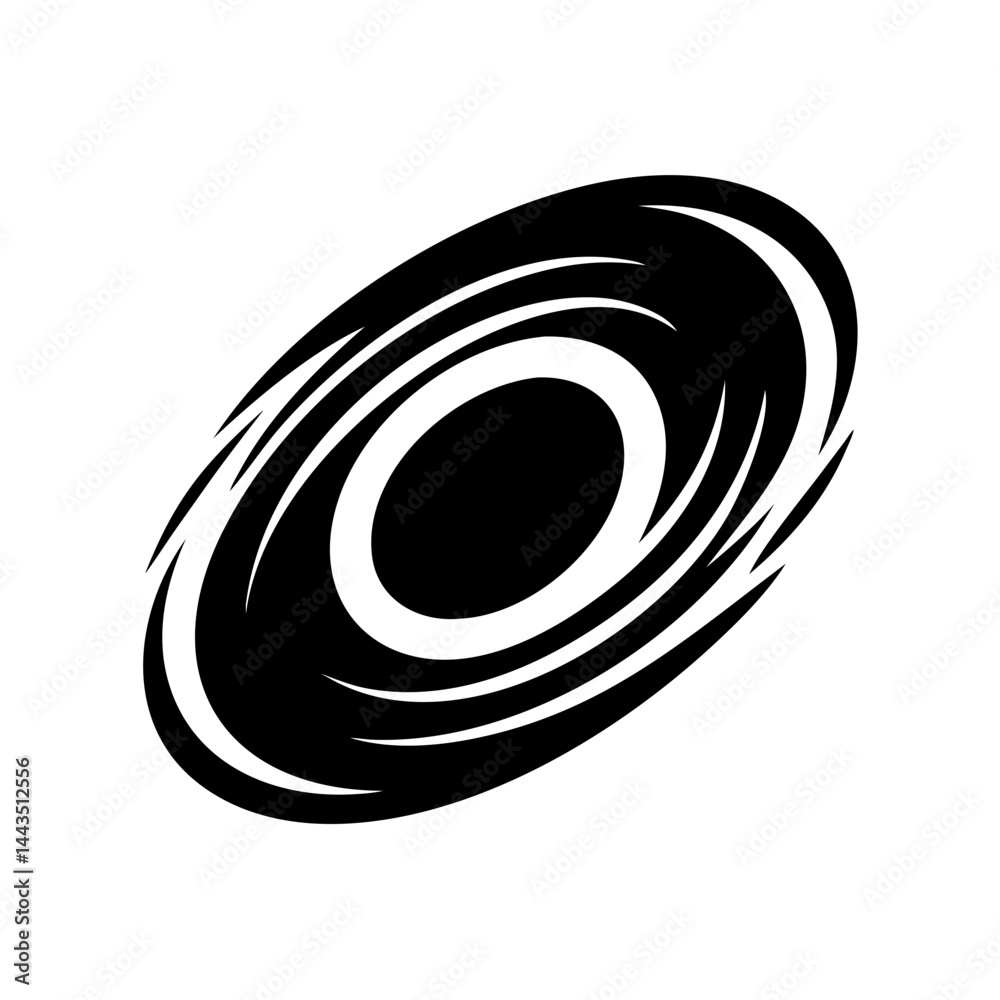 Abstract vortex design with an elliptical shape and dynamic swirling effect