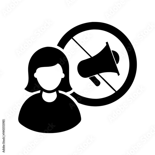 No amplified voices, representing a restriction of speech or shouting publicly