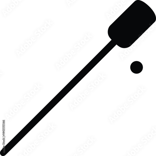  dipstick silhouette on white background