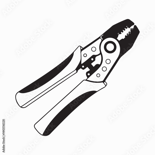 Manual Wire Stripper White background