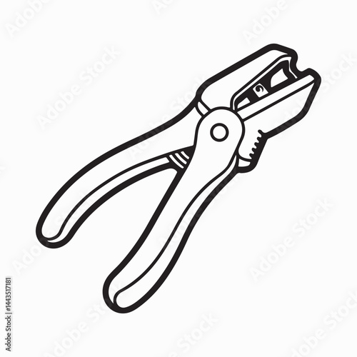 Manual Wire Stripper White background