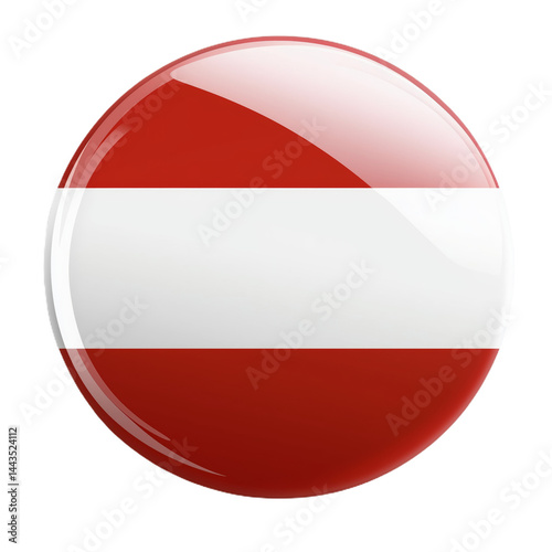 A circular button design featuring the flag of Austria in bright colors Free Download A circular button design featuring the flag of Austria in bright colors - GFXLoad