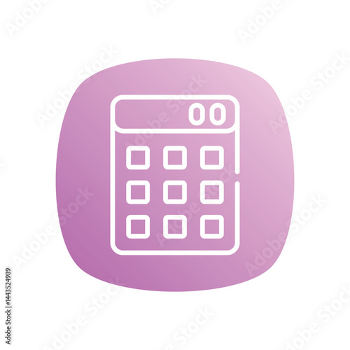 Calculator Icon vector stock illustration