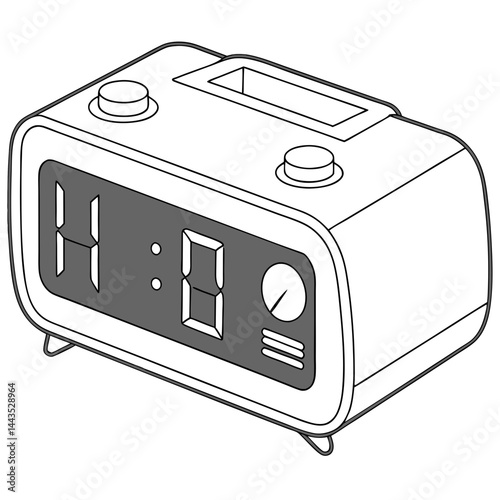 alarm clock vector illustration