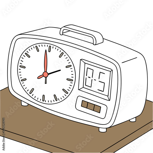alarm clock vector illustration