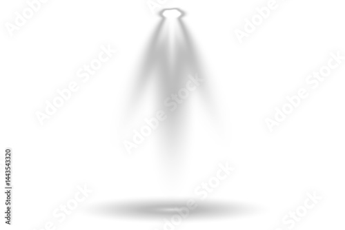 Collection of stage lighting spotlight, scene, stage lighting large collection, projector light effects. Light sources, concert lighting, spotlights. Vector spotlight for studio. Vector illustration
