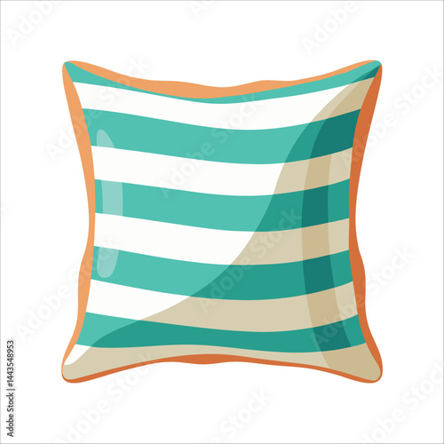 Linen Throw Pillow Covers Soft bedding features a white wool Pillow, coloring, black and white striped on a comfortable bed