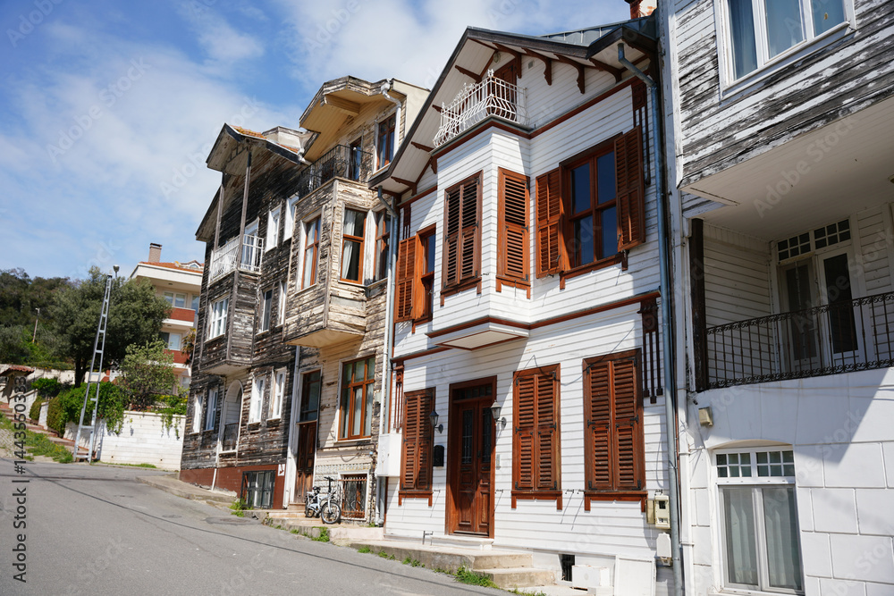 Fototapeta premium House in Heybeliada Island in Istanbul, Turkiye