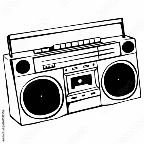 retro cassette recorder