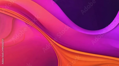 Vibrant Pink, Purple, and Orange Waves: Dynamic Abstract Background