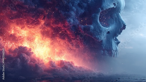 Fiery Skull Storm