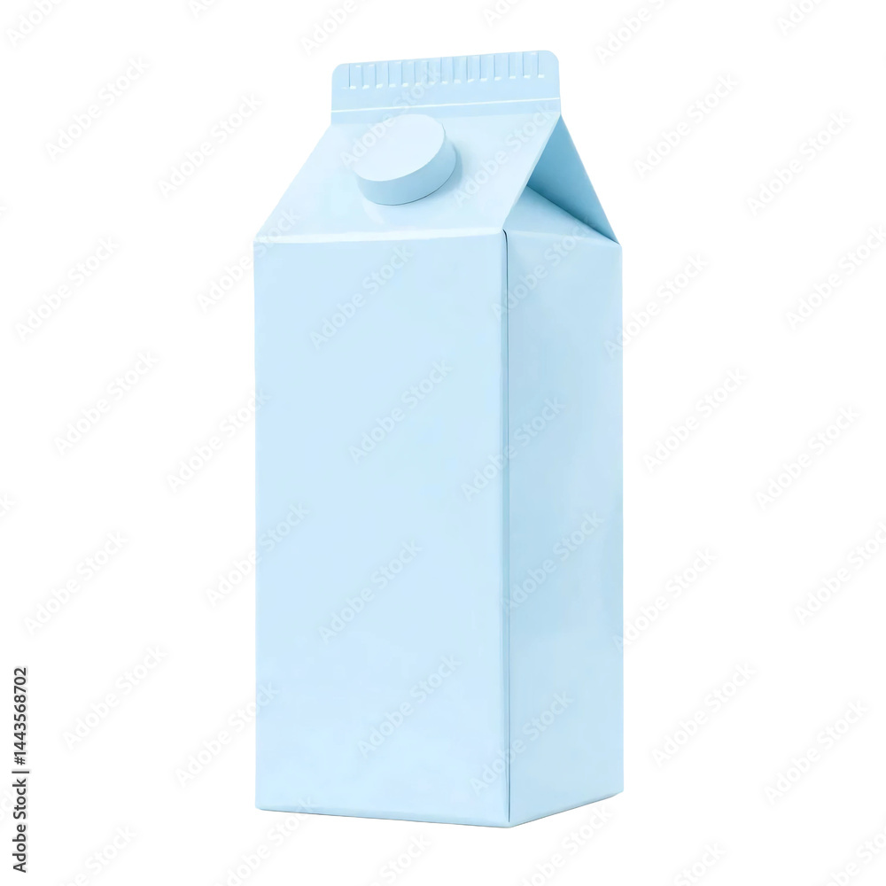Blue milk carton isolated on transparent background Blue milk carton isolated on transparent background