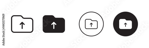 File upload icons with arrows, designed for file transfer, uploading functionality, and user interface systems