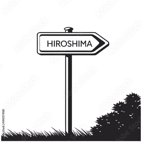 Black and White Directional Road Sign Photograph