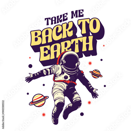take me back to earth vector t-shirt design clothing fashion streetwear