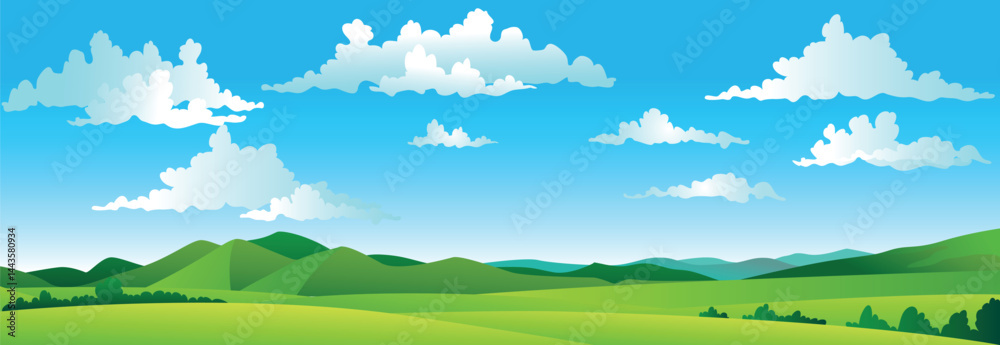 Fototapeta premium landscape with mountains