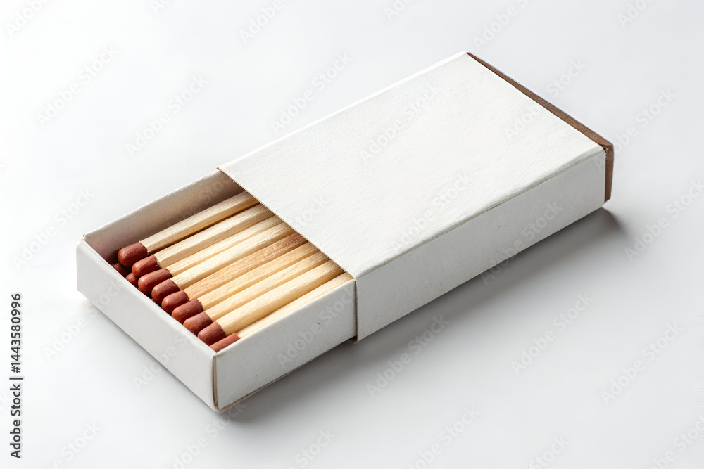 Matches box on white background